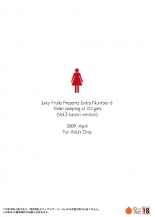 (COMIC1☆3) [Juicy Fruits (Satomi Hidefumi)] Bou Yuumei Koukou Joshi Toilet Tousatsu 2-jigen Bishoujo Hen Vol. 2 (Kanon) - page 30