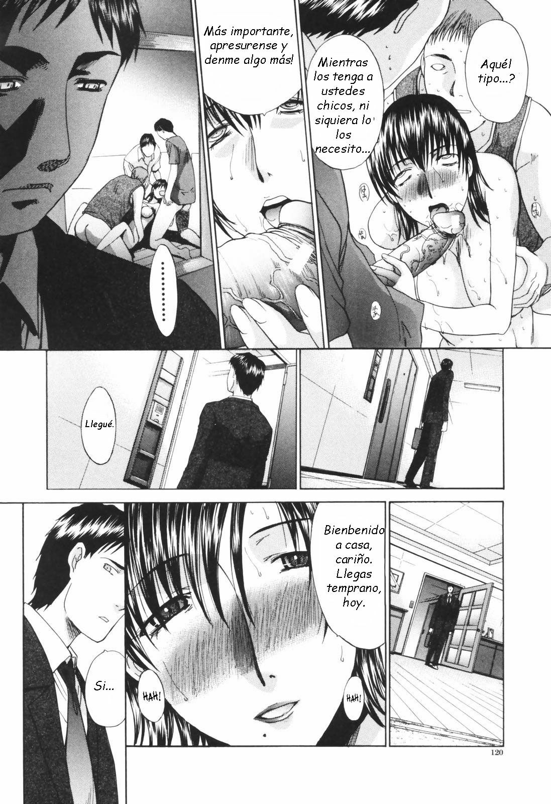 [Itaba Hiroshi] Tsuma Kyouko - My Wife, Kyouko | Married Woman Kyouko Ch.1-6 [Spanish] page 119 full