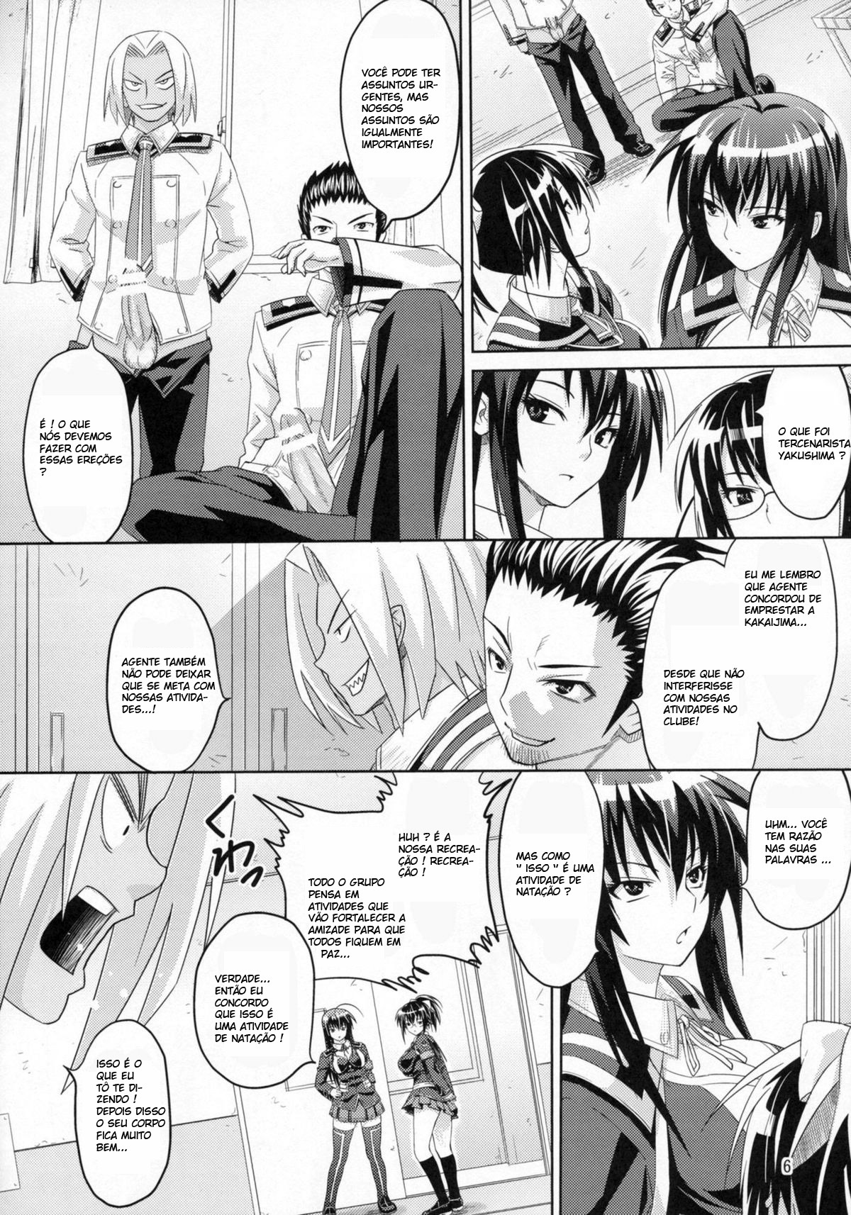 (C77) [Muchi Muchi 7 (Hikami Dan, Sanagi Torajirou)] Kaikei no Oshigoto (Medaka Box) [Portuguese-BR] [Crono Strife] page 8 full