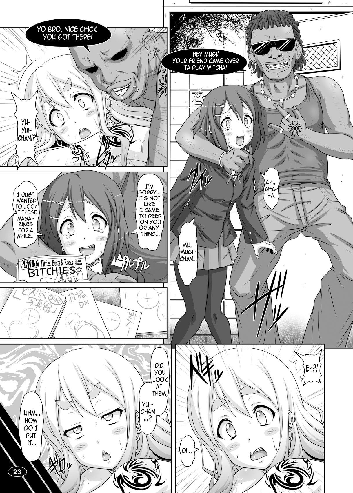 (C78) [Hakueki Shobou (A-Teru Haito)] Kuroiro Jikan - Black Time 2 (K-ON!) [English] =Little White Butterflies= page 22 full