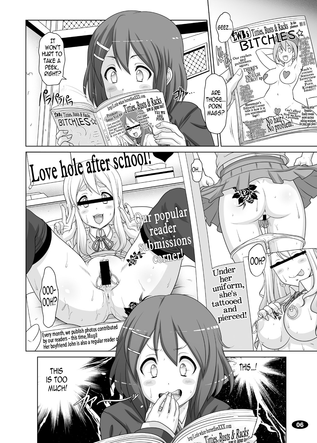 (C78) [Hakueki Shobou (A-Teru Haito)] Kuroiro Jikan - Black Time 2 (K-ON!) [English] =Little White Butterflies= page 5 full