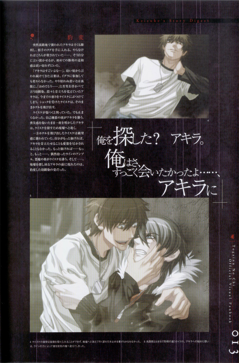 Togainu no chi - Official Visual Fan Book page 14 full