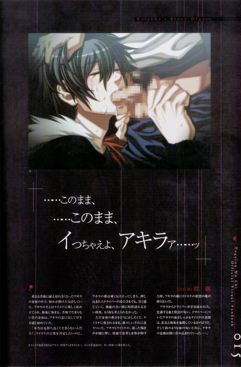 Togainu no chi - Official Visual Fan Book page 16 full