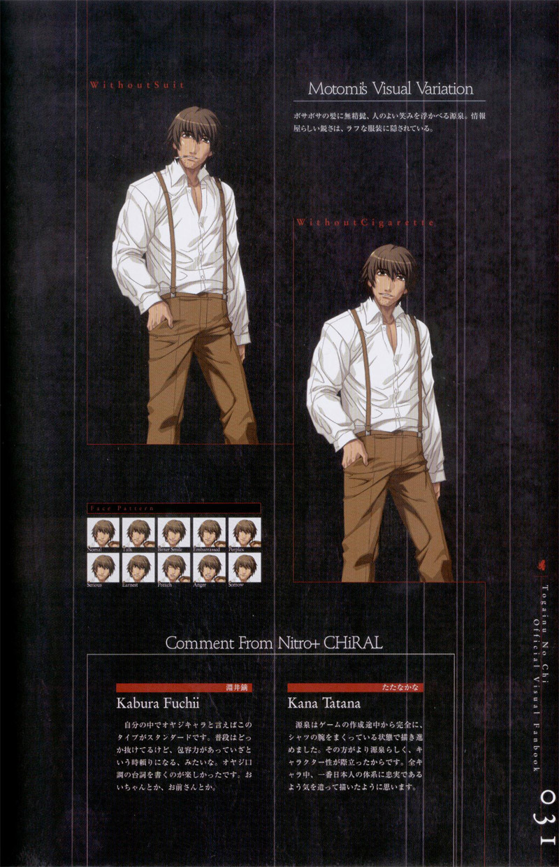 Togainu no chi - Official Visual Fan Book page 32 full