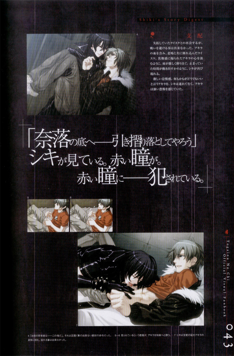 Togainu no chi - Official Visual Fan Book page 44 full