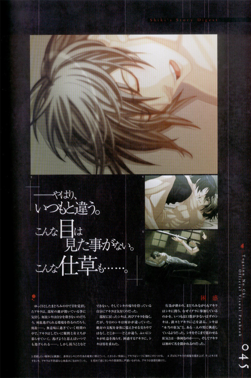 Togainu no chi - Official Visual Fan Book page 46 full