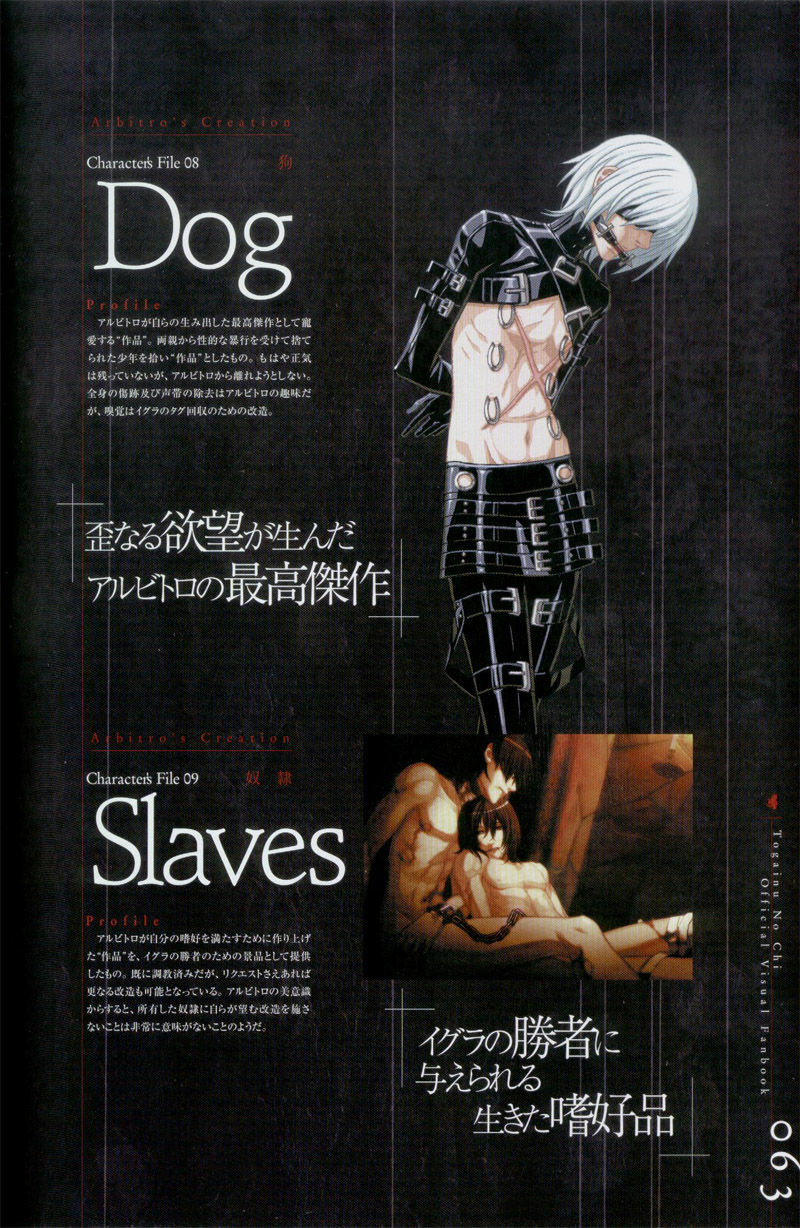 Togainu no chi - Official Visual Fan Book page 64 full