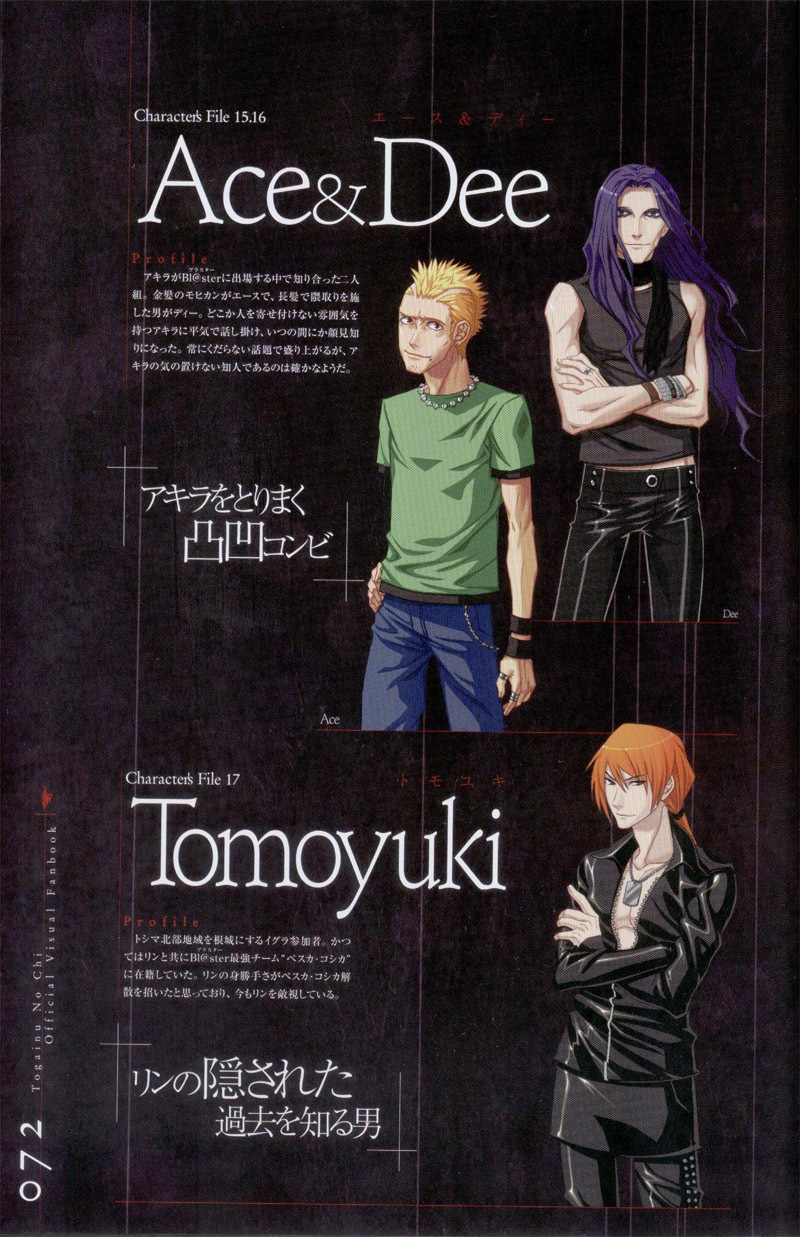 Togainu no chi - Official Visual Fan Book page 73 full