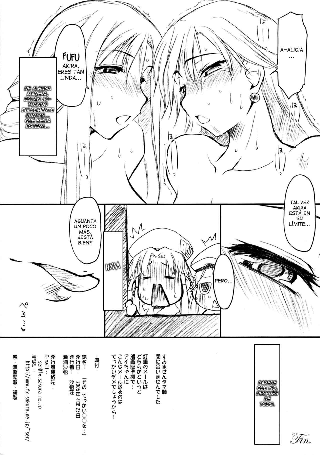 (SC31) [Sago-Jou (Seura Isago)] Sono dekkai ○○ o... (ARIA) [Spanish] [Lateralus-Manga] page 17 full