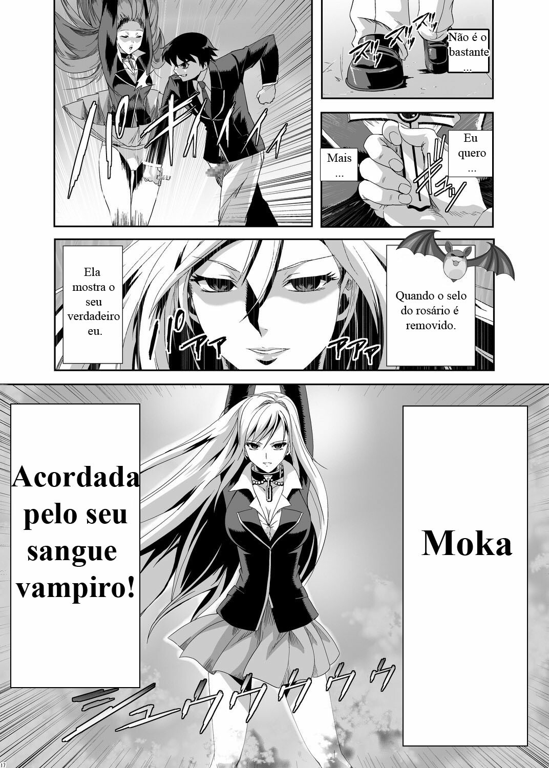 (C75) [Kamoro-SA-Z (Migiyori, Oobanburumai)] CAPU2 to Vampire (Rosario + Vampire) [Portuguese-BR] [Crono Strife] page 15 full