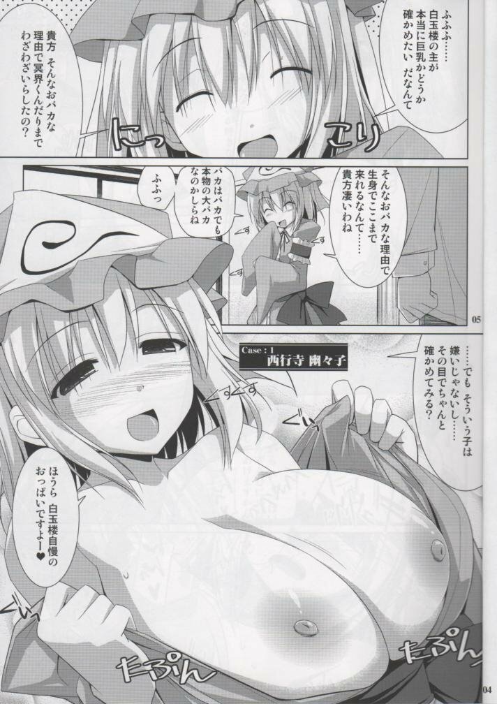 (C78) [TOYBOX, Kujira Logic (Kurikara, Kujiran)] Gensoukyou Chichi Zukan You EX (Touhou Project) page 4 full