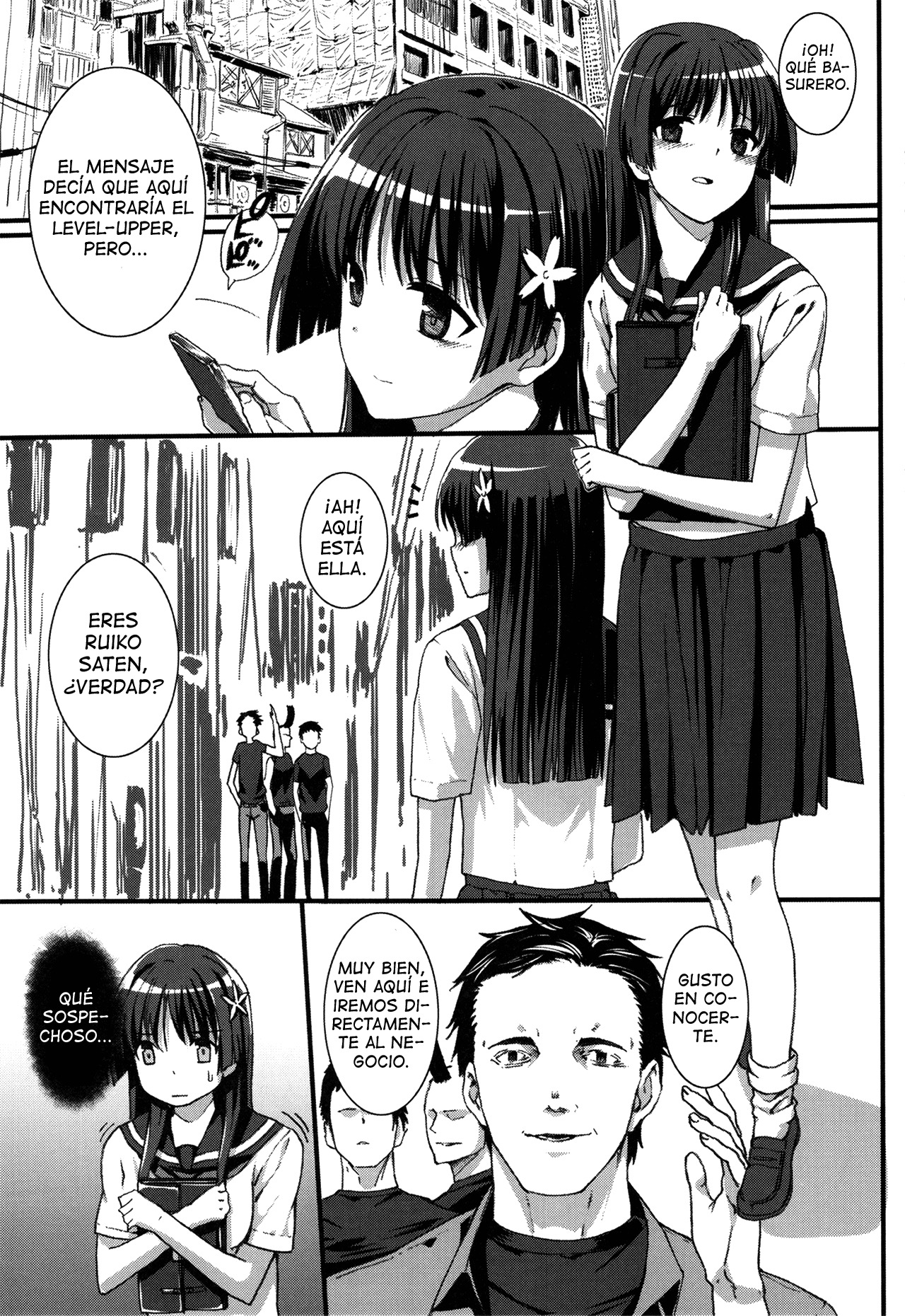 (C77) [Basutei Shower (Katsurai Yoshiaki)] OVER-UPPER Saten Ruiko BAD (Toaru Kagaku no Railgun) [Spanish] [Lateralus-Manga] page 5 full