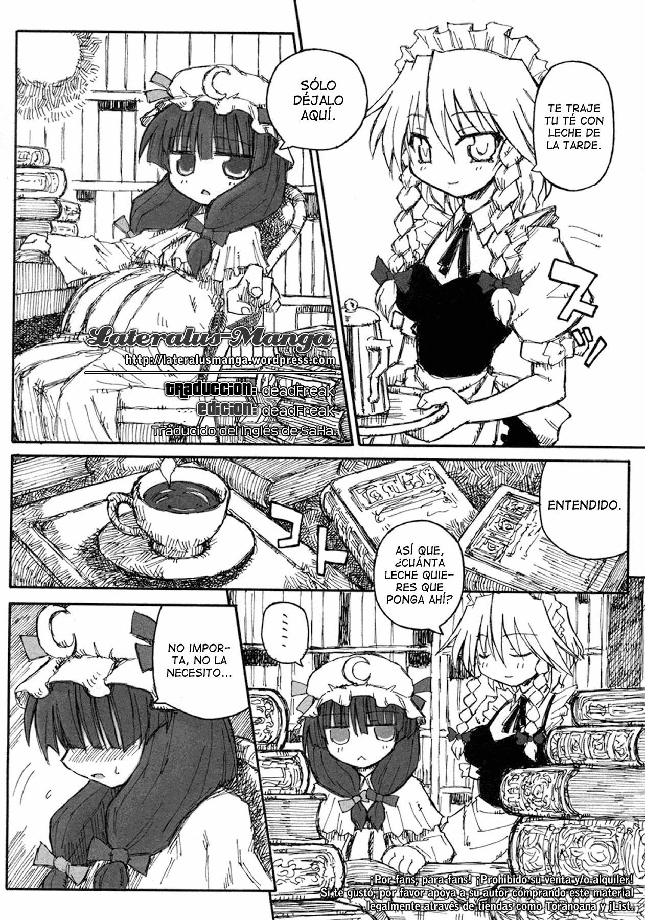 (SC28) [Domestic animals (Murasame Maru)] Seireitsukai no Gogo | El Atardecer de la Hechicera (Touhou Project) [Spanish] [Lateralus-Manga] page 5 full