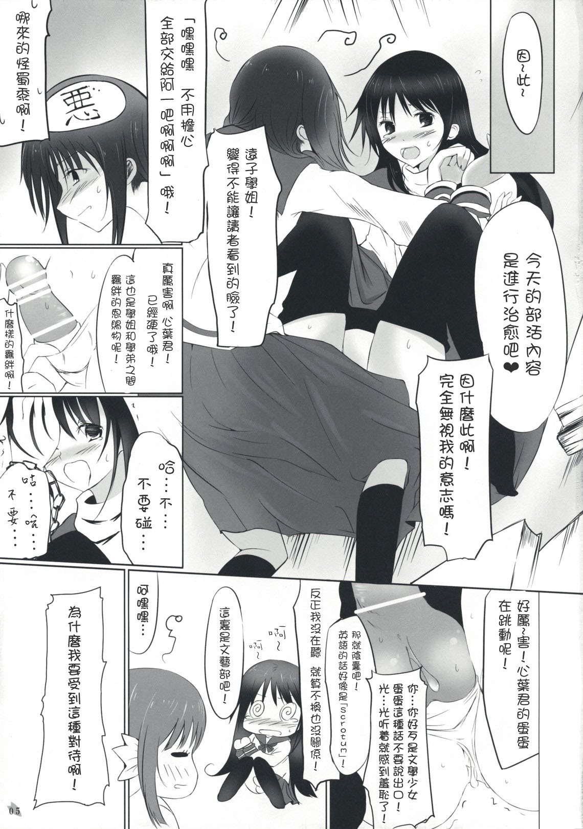 (COMIC1☆3) [Dream Halls! (Tsuzuri)] Himegoto (Bungaku Shoujo) [Chinese] [枫色汉化] page 5 full