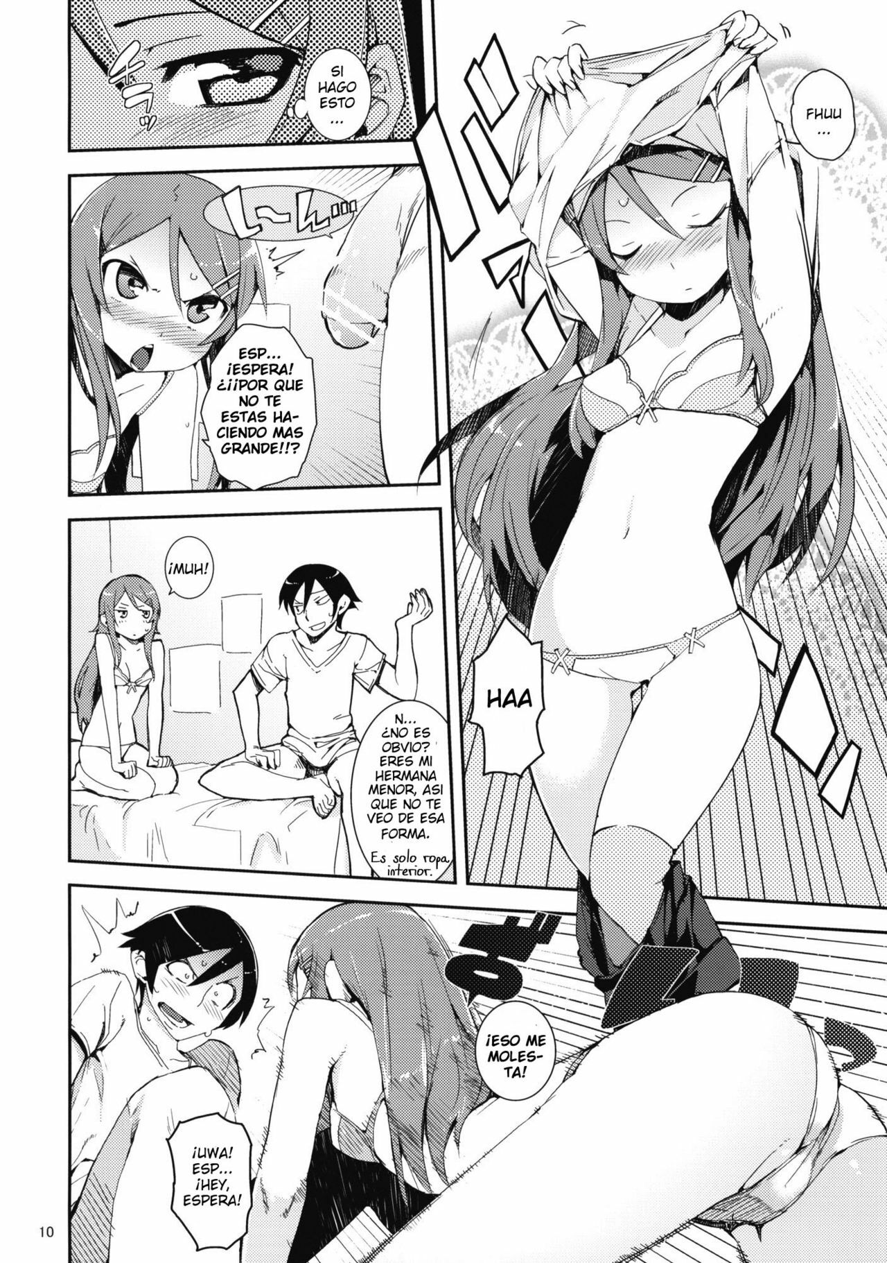 (COMIC1☆4) [Hyoco Road (Hyocorou)] O, Ore no Imouto gaa + Paper・Shiori [M-My Younger Sister is] (Ore no Imouto ga Konna ni Kawaii Wake ga Nai) [Spanish] page 9 full