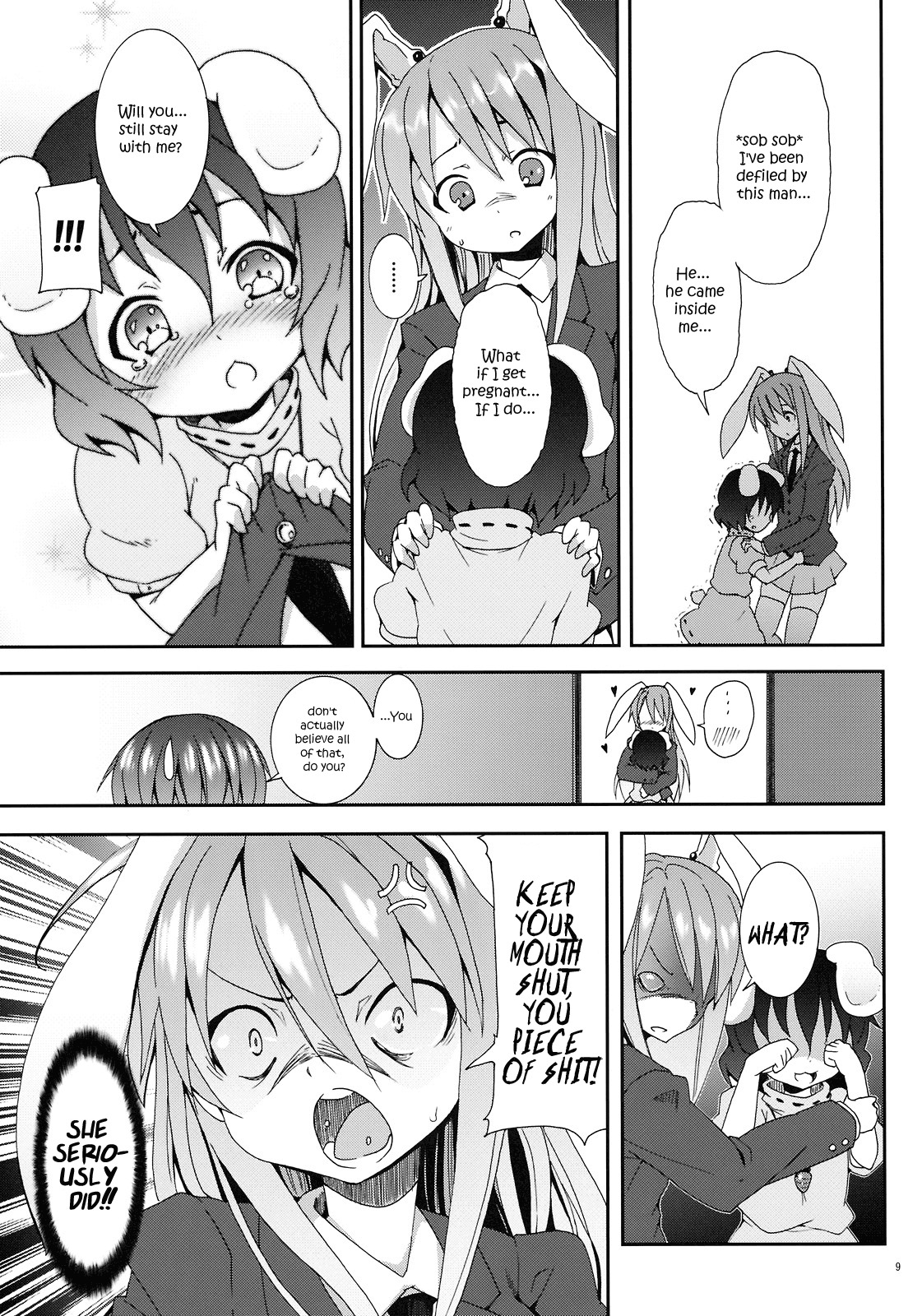 (C78) [Nounai Kanojo (Kishiri Toworu)] Eientei de Usagi Gari ~Kagen~ | Rabbit Hunting at Eientei Second Quarter Moon (Touhou Project) [English] [UMAD] page 8 full