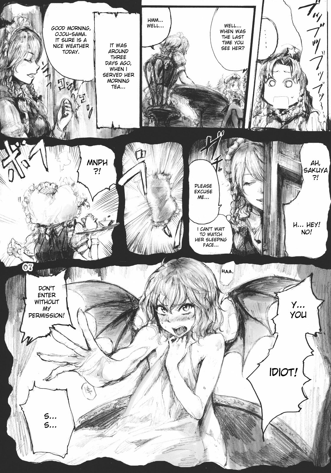 (C78) [DenpaYunYun (Osakana)] SEMPER EADEM ~Ikumoko no Mamani~ (Touhou Project) [English] [desudesu] page 7 full