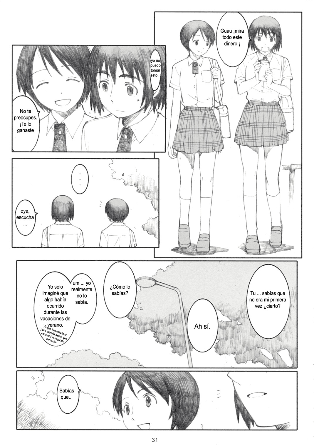 (C74) [Kansai Orange (Arai Kei)] Natsukaze! 2 (Yotsubato!) [Spanish] page 30 full