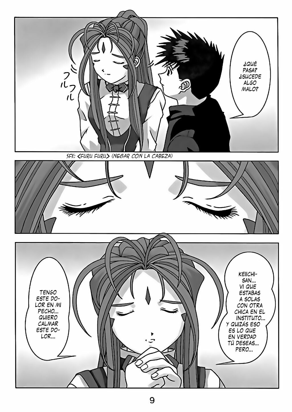 (C60) [Atelier Yang (Yang)] KISS wo Kudasai | Please, Kiss Me (Ah! My Goddess) [Spanish] [LAS Scanlations] page 10 full