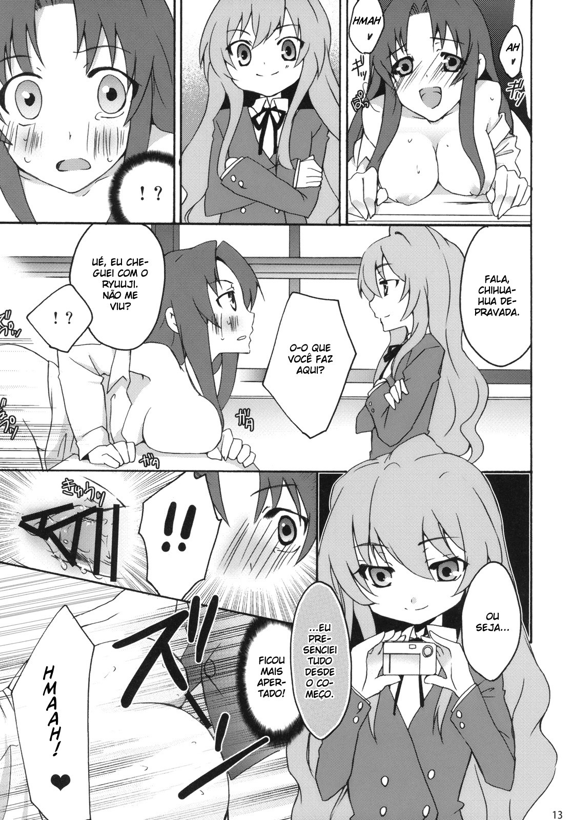 (C75) [Kagi Node (Tsubaki Hara)] Yarudora! Miru Drama Karayaru (Toradora!) [Portuguese-BR] [BartSSJ] page 15 full