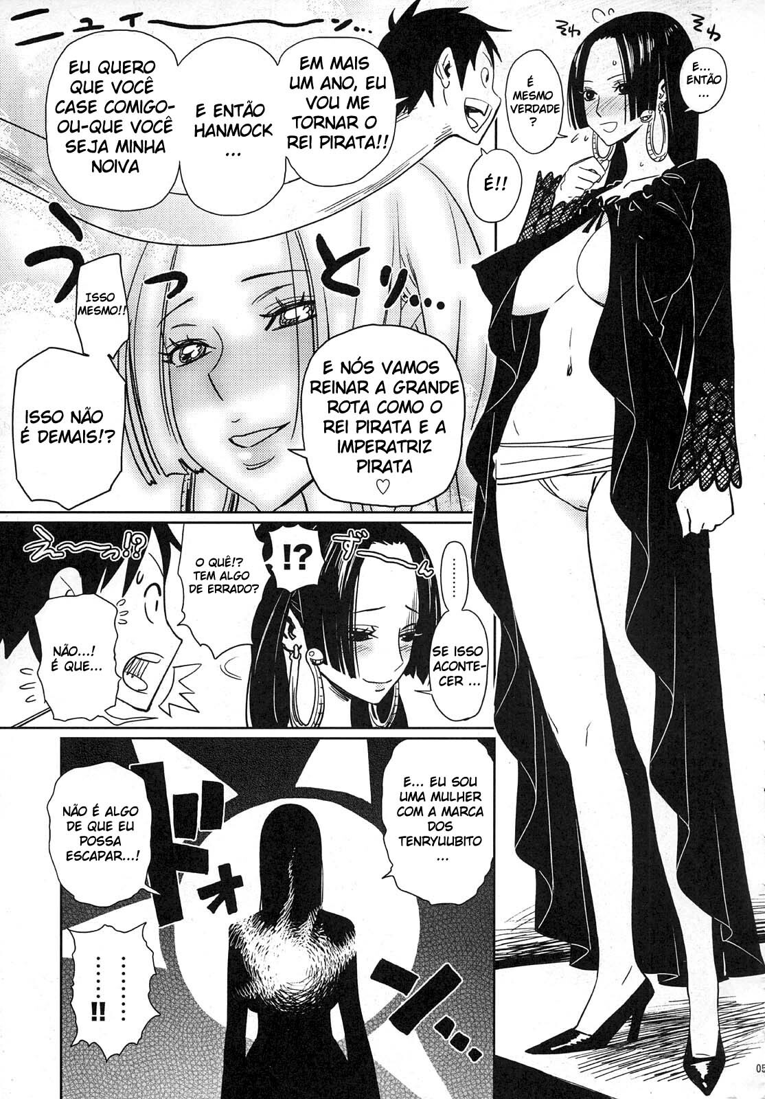 (C75) [Abradeli Kami (Bobobo)] Abura Shoukami Tsukane No.04 Hatsukoi Jotei (One Piece) [Portuguese-BR] [Hentai Pie] page 4 full