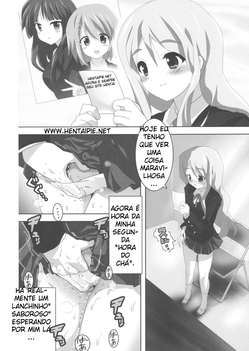 (Houkago Tea Time) [Lezmoe! (Oyu no Kaori)] K-ON Bon!? (K-ON!) [Portuguese-BR] [Hentai Pie] page 10 full