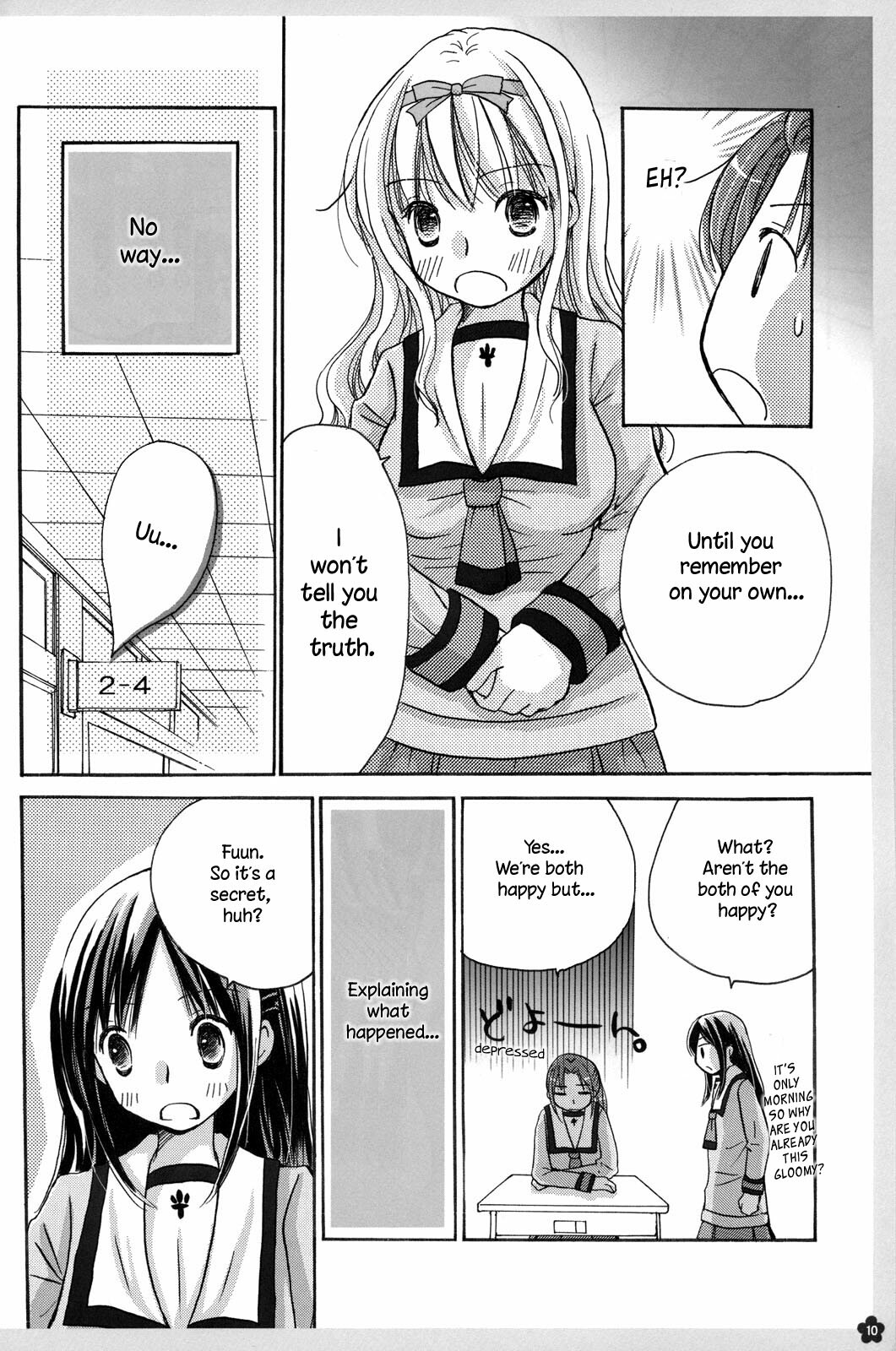 (COMITIA88) [Yuririn no Moto (Yuririn)] Amai Himitsu [English] [Wings of Yuri] page 10 full