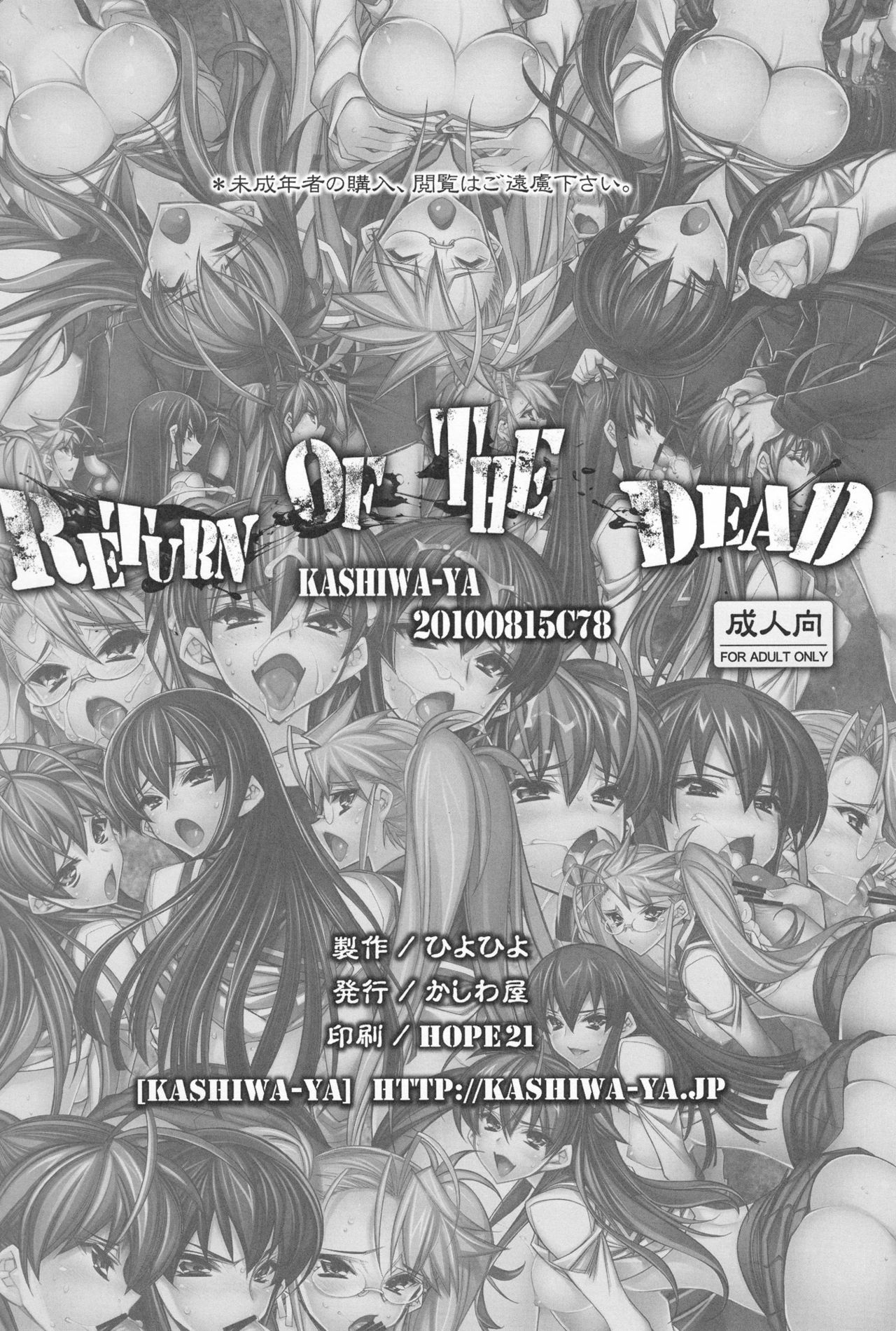 (C78) [Kashiwa-ya (Hiyo Hiyo)] Return of The Dead (Gakuen Mokushiroku Highschool of The Dead) [English] {doujin-moe.us} page 18 full