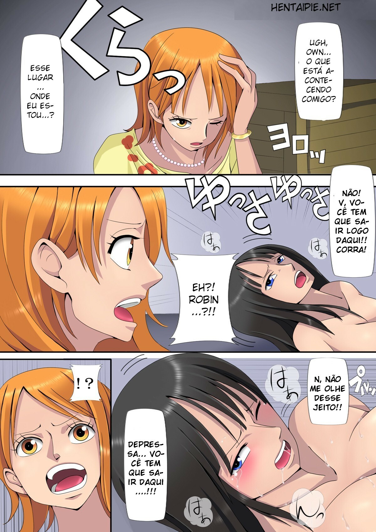 [Pon de Ushi] Ryoujoku Koukai Nisshi | Ship's Violation Log (One Piece) [Portuguese-BR] [Mira-chan] [Digital] page 2 full