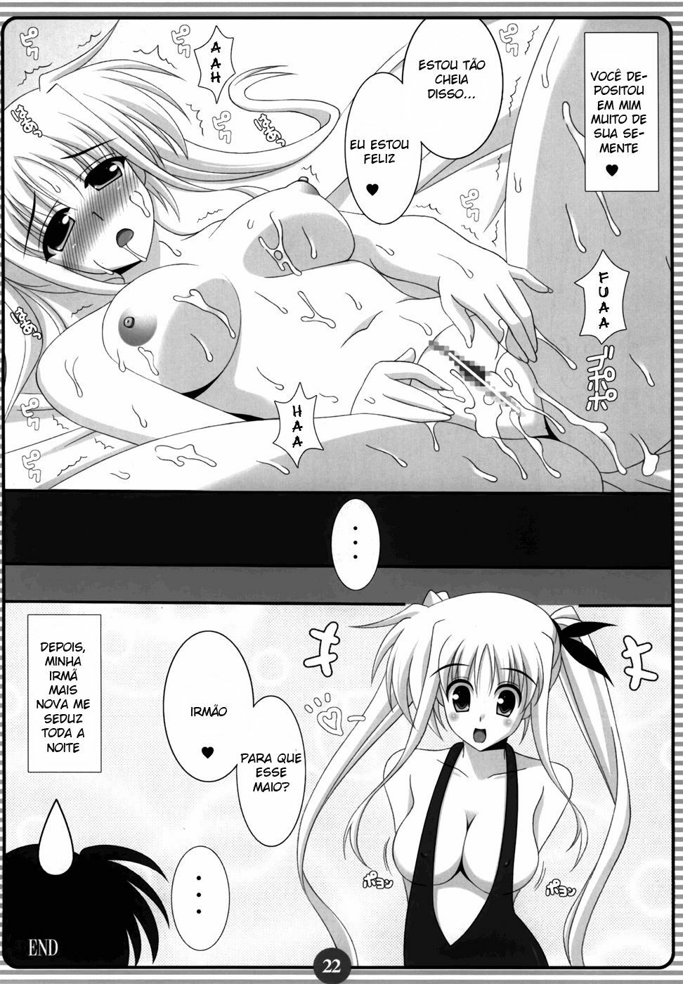 (SC38) [HATENA-BOX (Oda Kenichi)] SISTER LOVER (Mahou Shoujo Lyrical Nanoha) [Portuguese-BR] [Harutashi] page 21 full