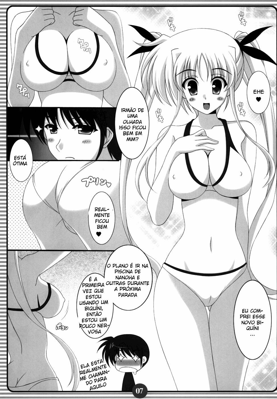 (SC38) [HATENA-BOX (Oda Kenichi)] SISTER LOVER (Mahou Shoujo Lyrical Nanoha) [Portuguese-BR] [Harutashi] page 6 full