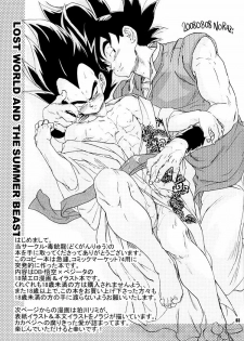 (C74) [Dokugunryu (Norazi, Komakawa Rimi)] Lost World and the Summer Beast (Dragon Ball Z) - page 2