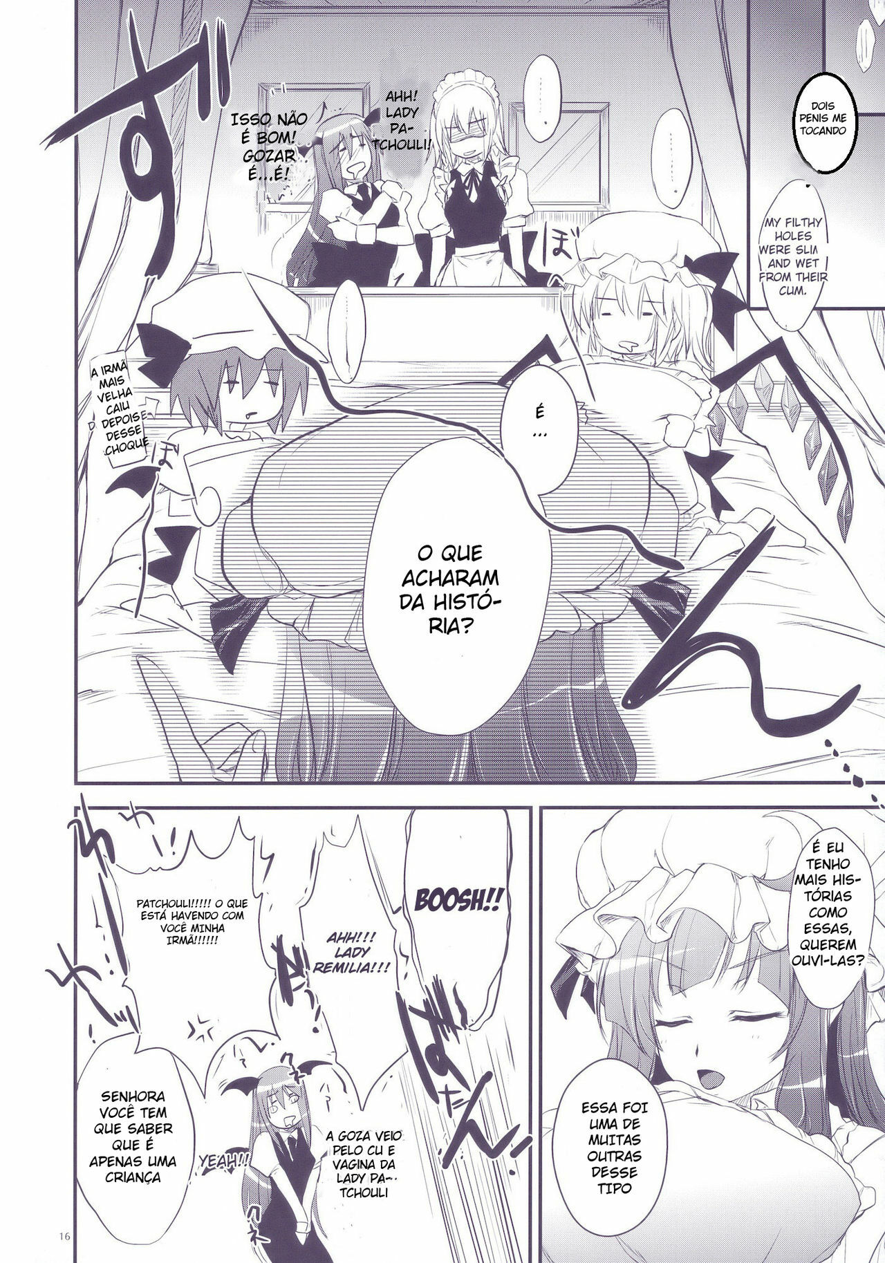 (Reitaisai 7) [Alemateorema (Kobayashi Youkoh)] GARIGARI 22 (Touhou Project) [Portuguese-BR] [Harutashi] page 16 full