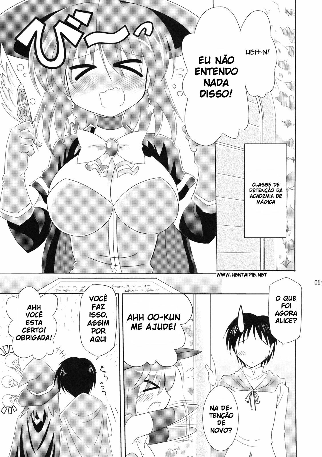 (C78) [Syunkan Saidaihusoku (Pony R)] Kozukuri Halloween (Magical Halloween) [Portuguese-BR] [HentaiPie] page 4 full