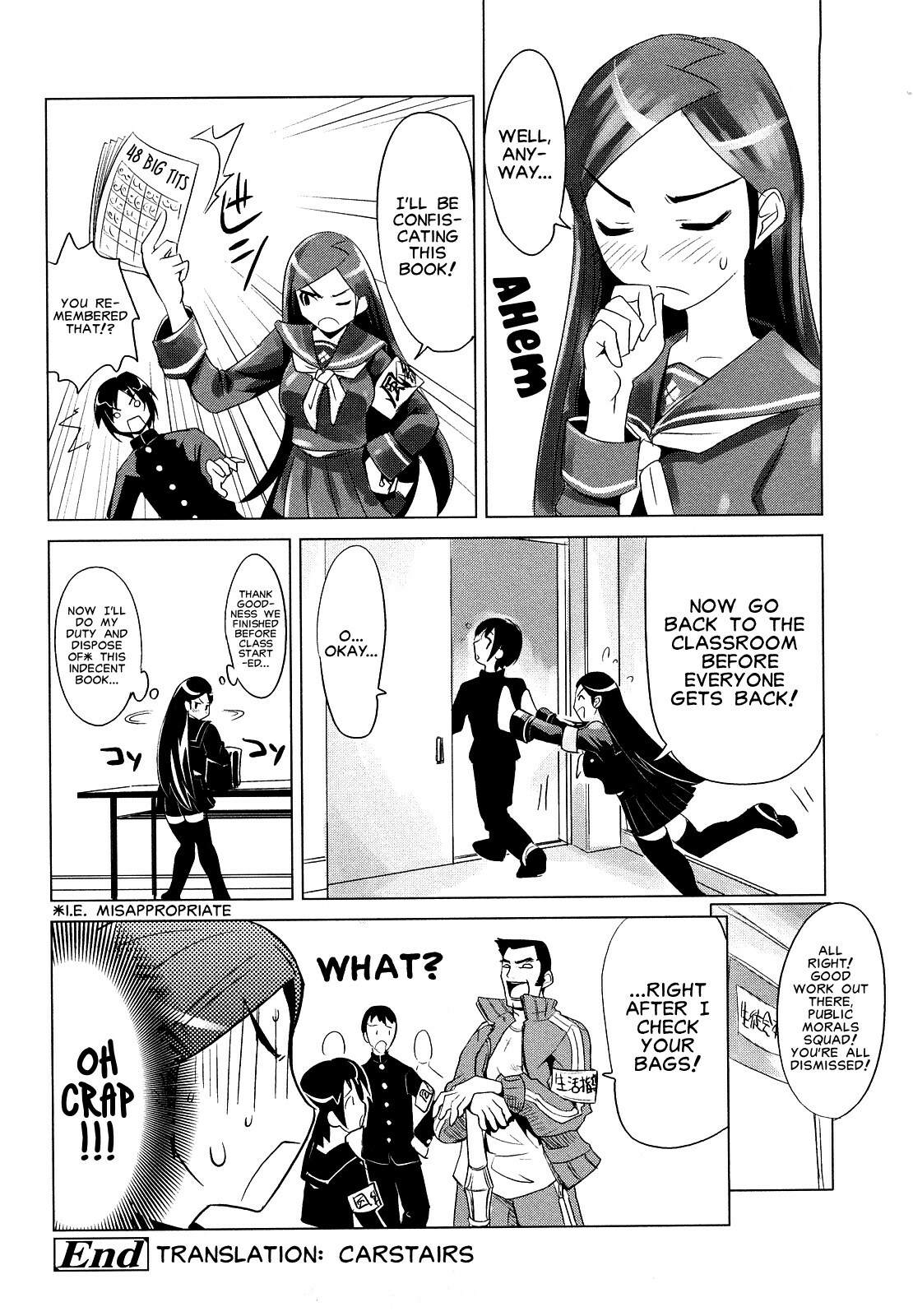 [Moritaka Takashi] Fuuki Iin no Takeda-san | Morals Officer Takeda-san (Nakadashi Saretai) [English] [Carstairs] [Decensored] page 16 full