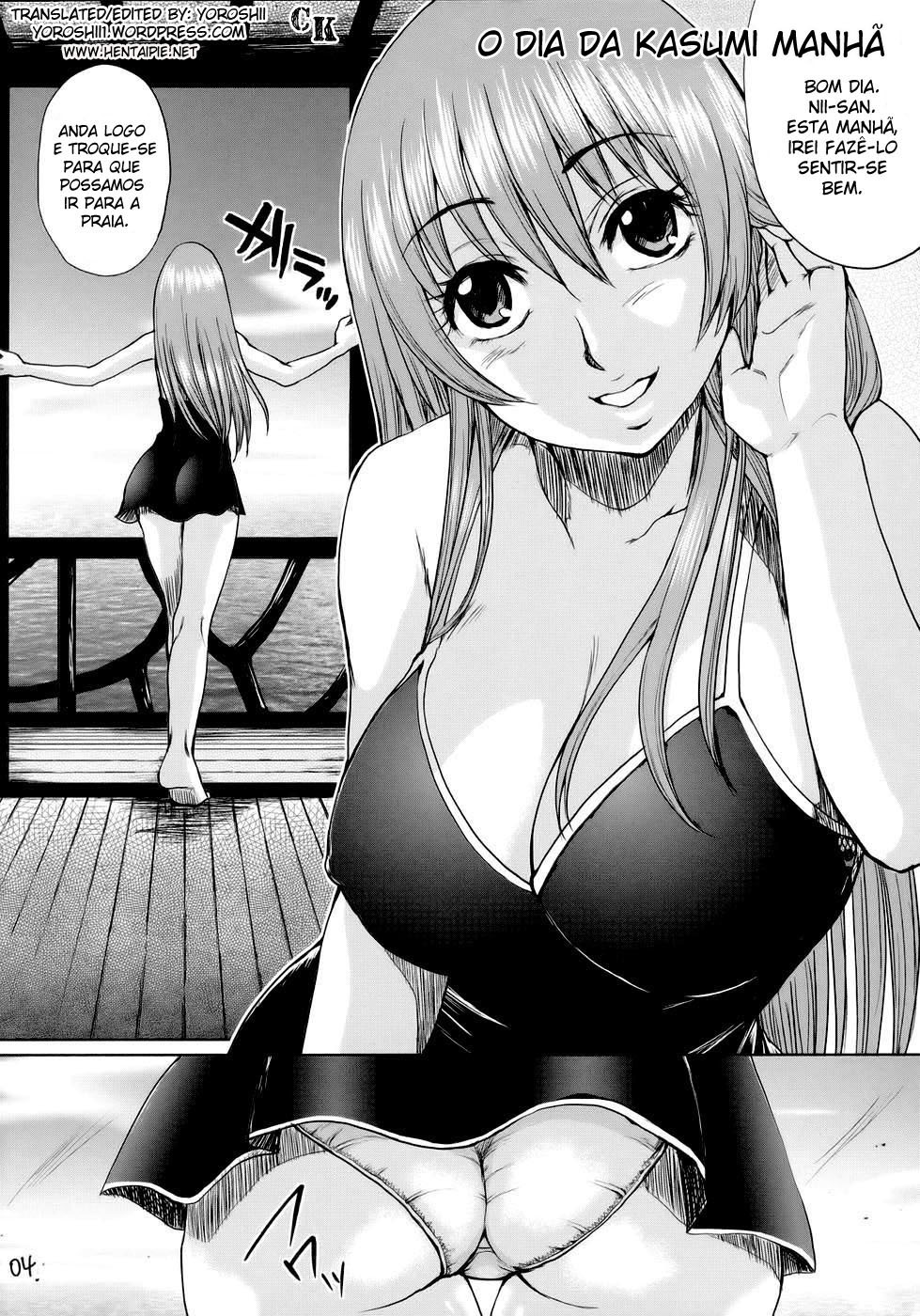 (C73) [Todd Special (Todd Oyamada)] Beach Pai! Kasumi-chan Pink (Dead or Alive Xtreme Beach Volleyball) [Portuguese-BR] [HentaiPie.net] page 3 full