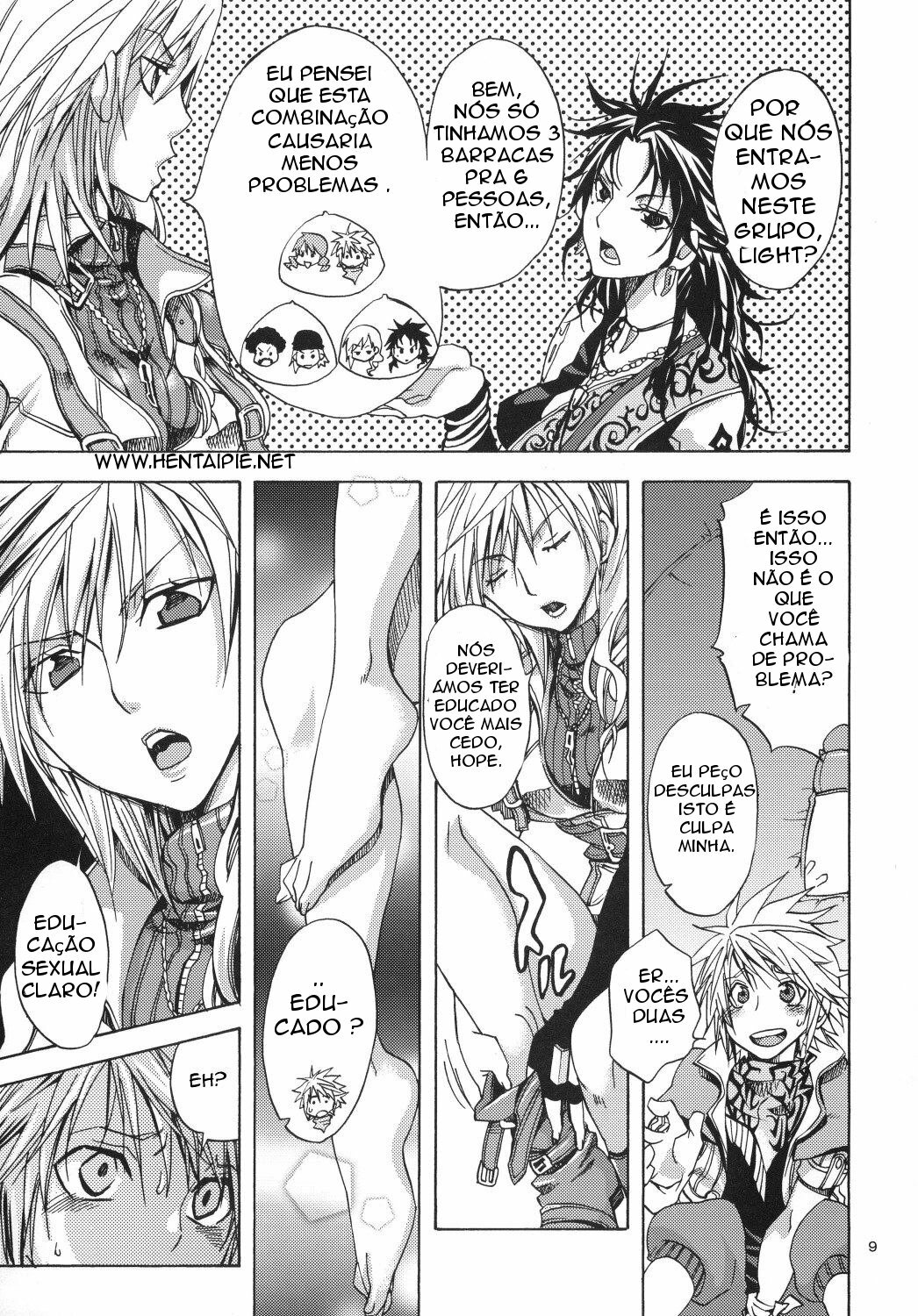 [Kurione-sha (YU-RI)] l'Cie-tachi no Kyuusoku | On Holiday With l'Cie and Friends (Final Fantasy XIII) [Portuguese-BR] [HentaiPie] [Digital] page 8 full