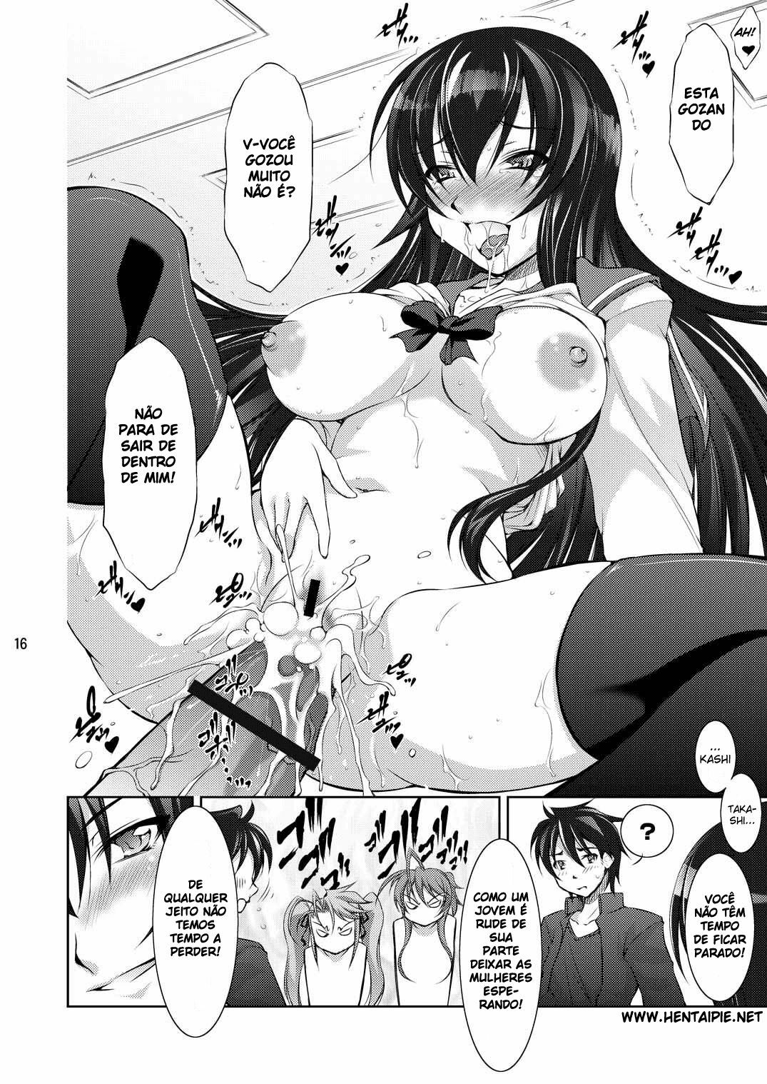 (C78) [Takane no Hanazono (Takane Nohana)] Honki no Otome wa Tottemo Dangerous (Highschool of The Dead) [Portuguese-BR] page 15 full