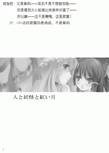 (SC42) [KOTI (A Toshi)] Hito to Youkai to Akai Tsuki (Touhou Project) [Chinese] [绯色汉化组] - page 2