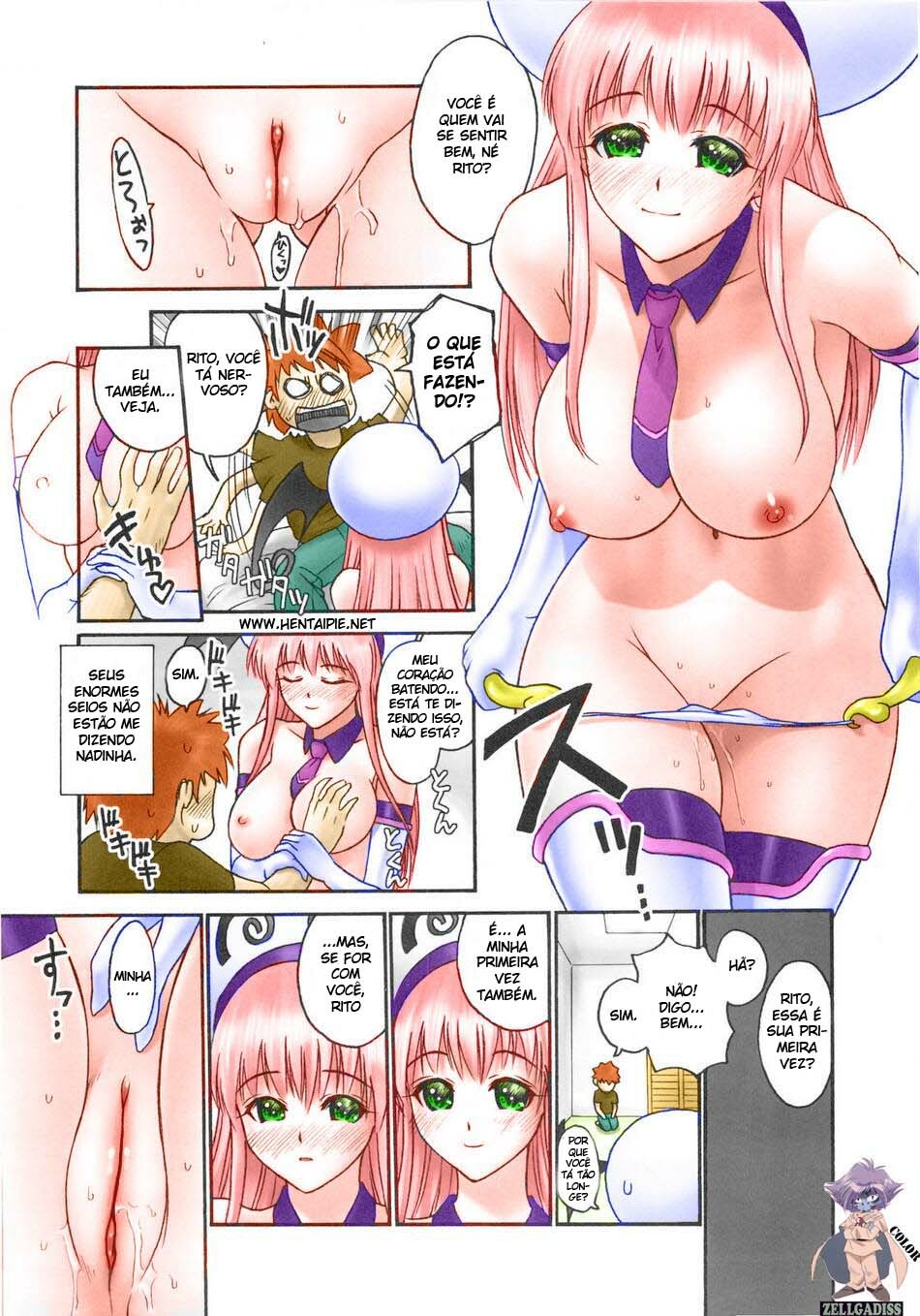 (C74) [Hellabunna (Iruma Kamiri)] TIGER DANCE & DRAGON (To Love-Ru) [Portuguese-BR] [Colorized] [Decensored] page 15 full