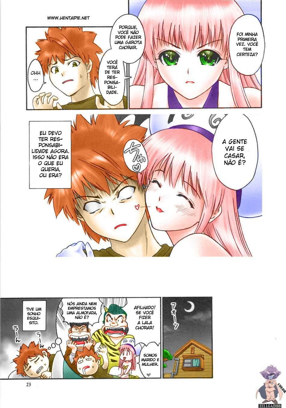 (C74) [Hellabunna (Iruma Kamiri)] TIGER DANCE & DRAGON (To Love-Ru) [Portuguese-BR] [Colorized] [Decensored] page 22 full