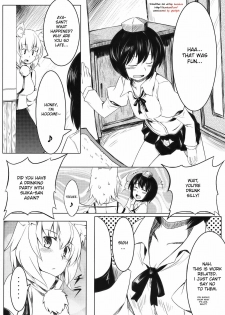 (Reitaisai 7) [Tenrake Chaya (Ahru)] Omakase! Momimomi Wanwan O! (Touhou Project) [English] [DesuDesu] - page 4