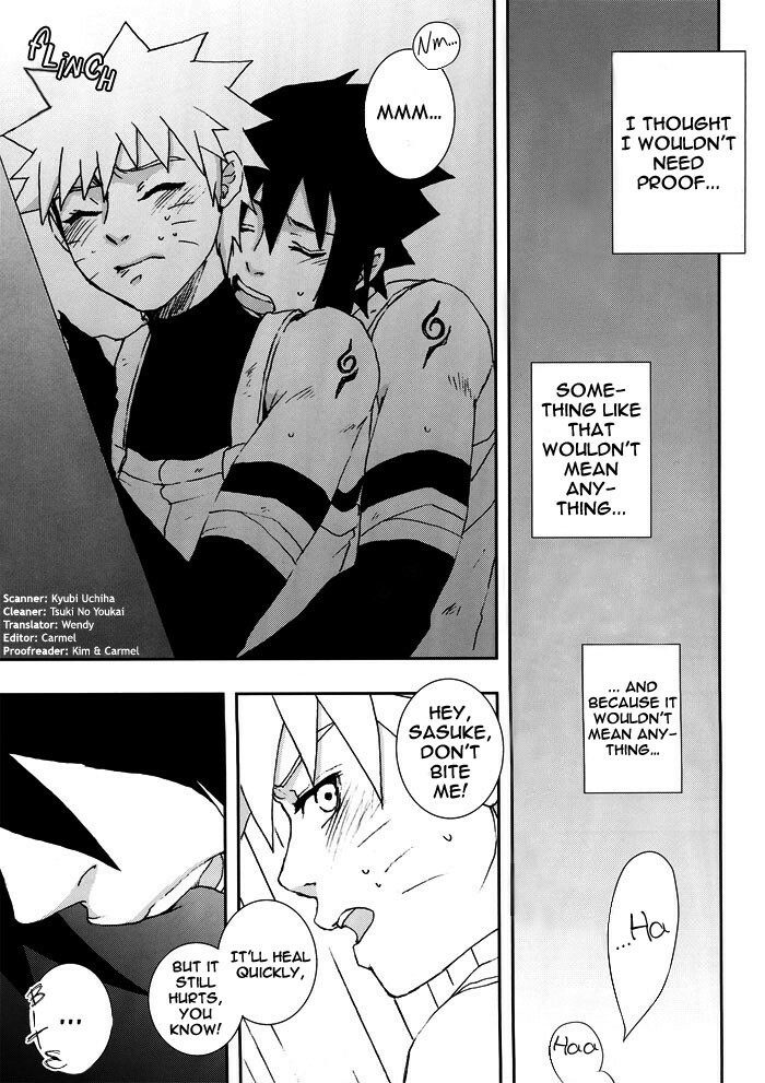 Bite (NARUTO) [Sasuke X Naruto] YAOI -ENG- page 2 full