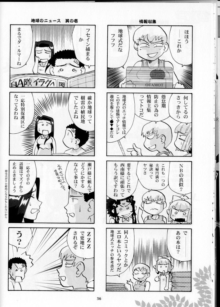 [T2-UNIT & MAD MAC (Franken N)] Oku-sama no Hadaka wa Takaku Tsuku (Tenchi Muyou! GXP) page 36 full