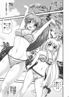 (C78) [Metabocafe Offensive Smell Uproar (Itachou)] Ririkaru Beach (Mahou Shoujo Lyrical Nanoha) - page 3