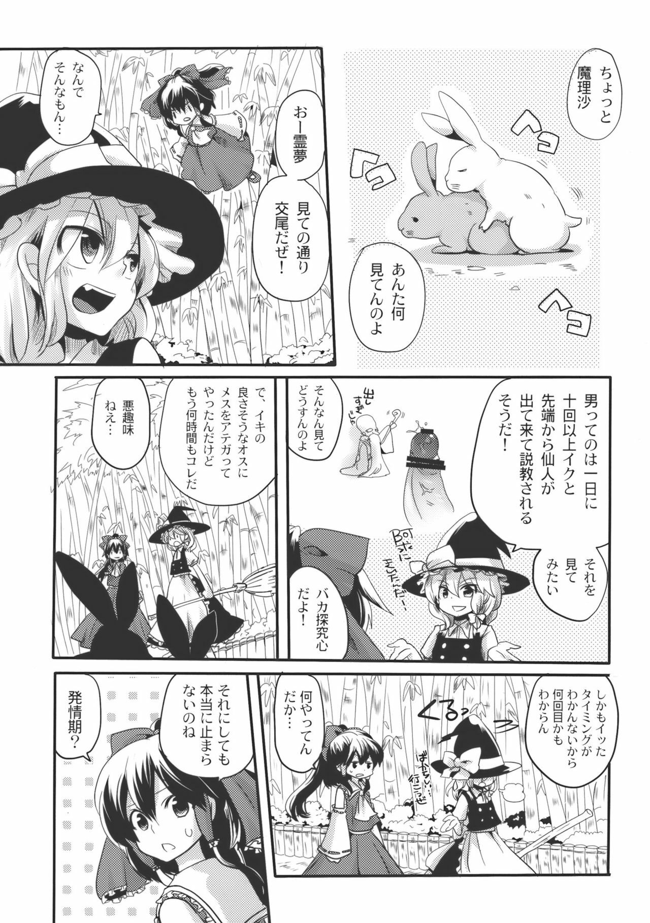 (Reitaisai SP) [DOUMOU (doumou)] Shishou ga Shikotama o Nagusami Hon (Touhou Project) page 3 full