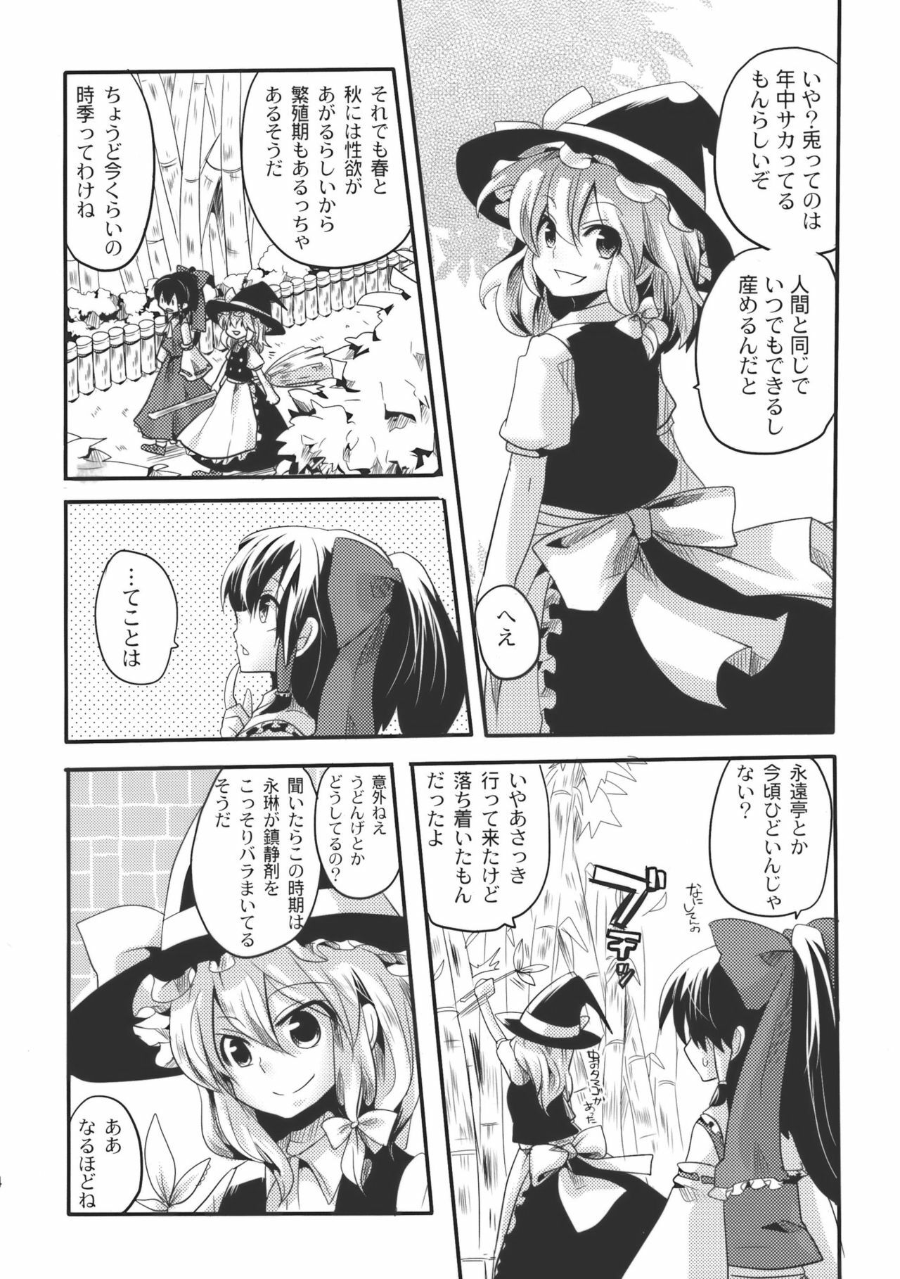 (Reitaisai SP) [DOUMOU (doumou)] Shishou ga Shikotama o Nagusami Hon (Touhou Project) page 4 full