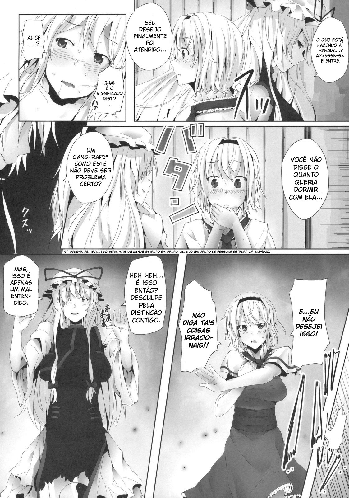 (C78) [Galley (ryoma)] Alice in Underland (Touhou Project) [Portuguese-BR] [Chrono Kimera H] page 6 full