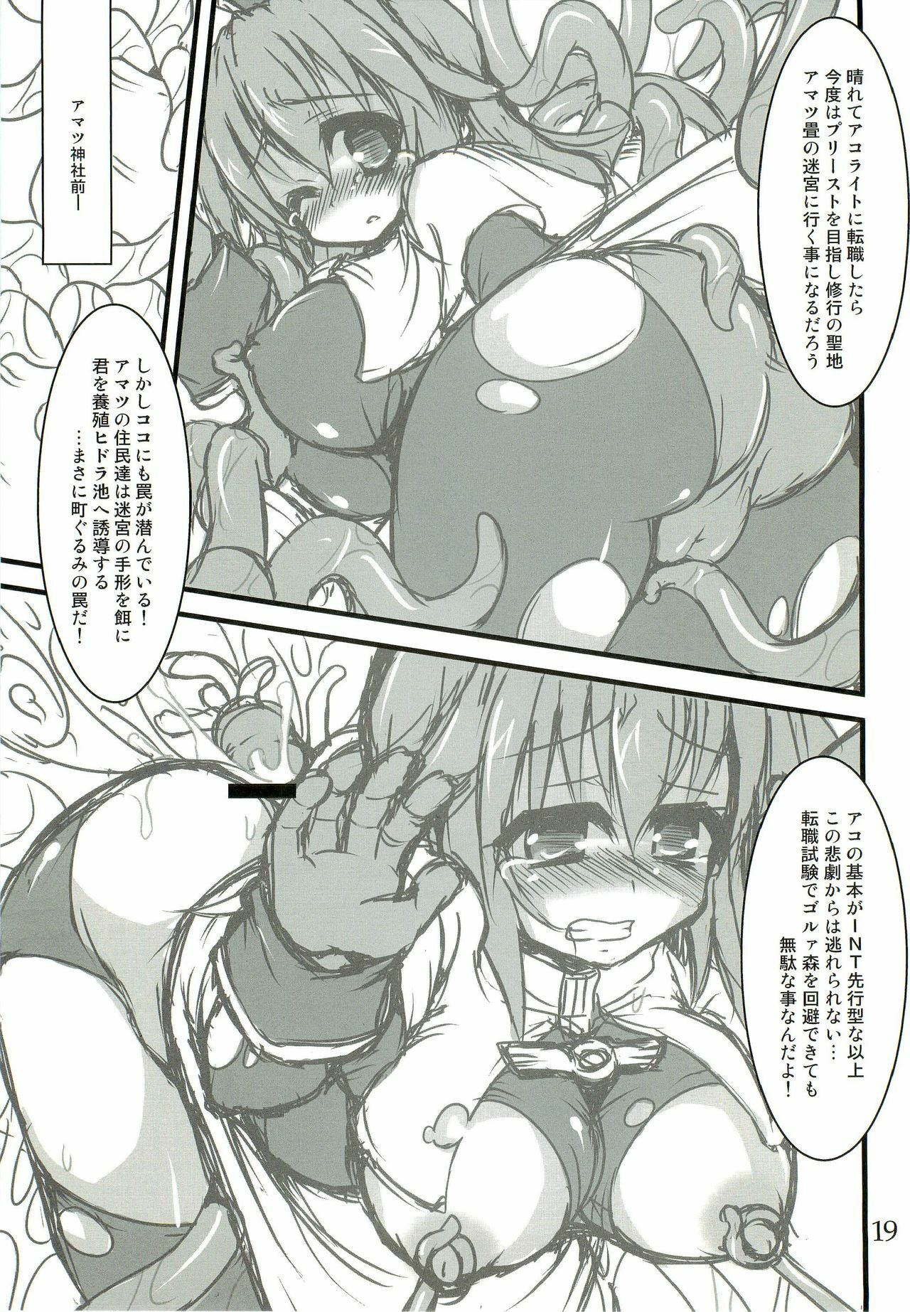 (C76) [Majime ni Okome (Rakuma Kanori, Yonekura Kihiro)] Hajimete Janai Akubihon (Ragnarok Online) page 18 full