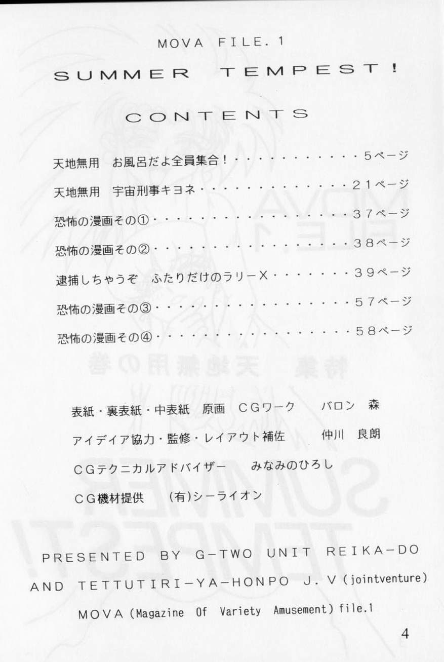 [G-TWO UNIT Reika-doh (Baron Mori)] MOVA FILE.1 - SUMMER TEMPEST! (Tenchi Muyo!, You're Under Arrest!) page 4 full